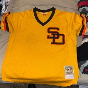 MENS MITCHELL & NESS AUTHENTIC DAVE WINFIELD SAN DIEGO PADRES 1980 JERSEY